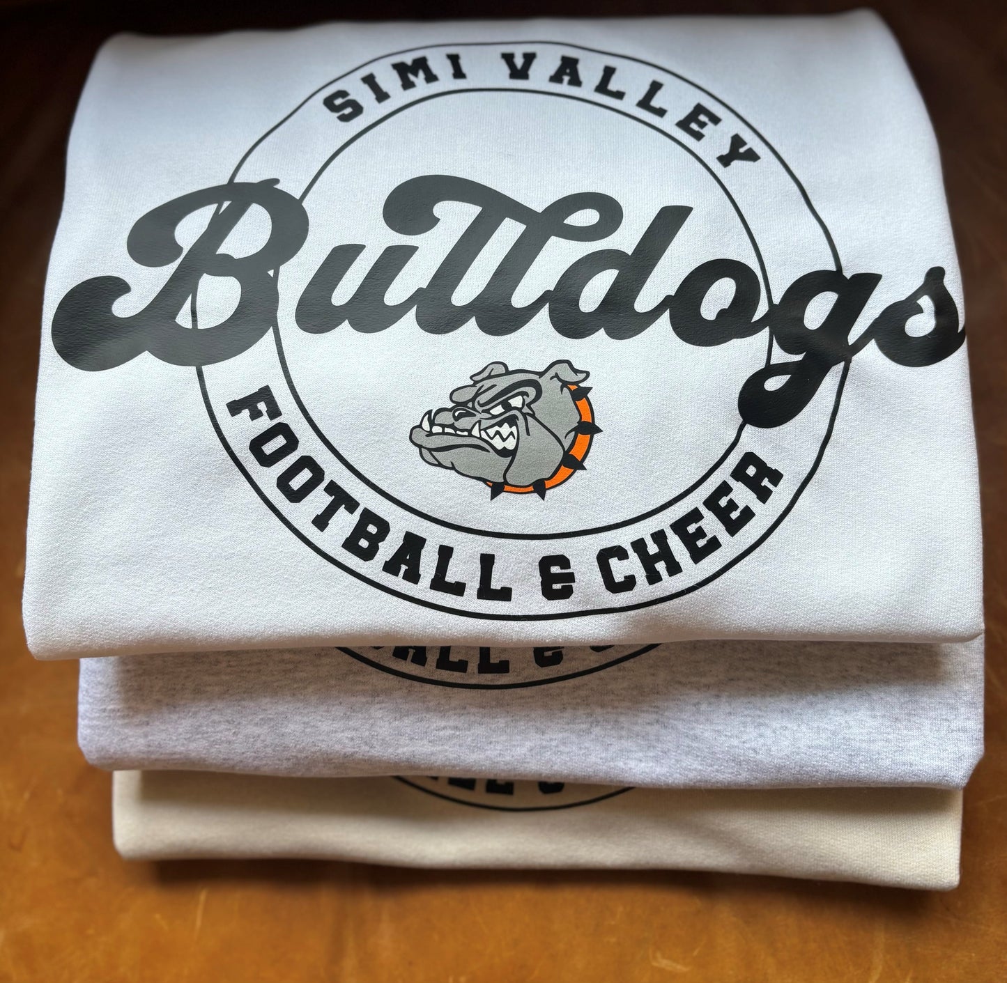 Simi Valley Bulldgos Football and Cheer sweatshirt