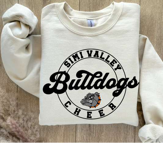 Vintage Bulldogs Cheer Sweatshirt